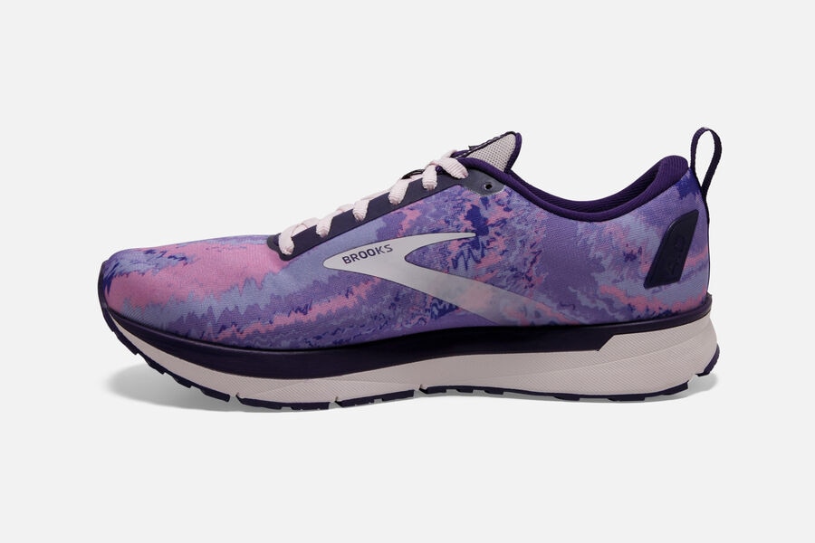 Brooks Running Shoes - Revel 4 Road Womens - Purple/Silver/Pink - QNL-651809